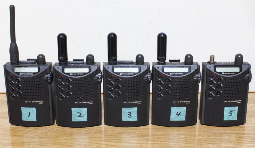 ◆STANDARD FMトランシーバーC401 ５台ジャンク【13】◆