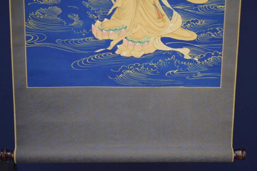 不詳/作者不詳/観音図/中国画/布袋屋掛軸HI-836