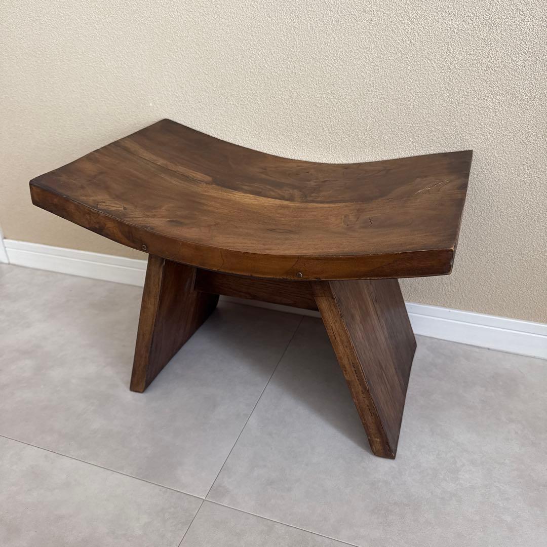 アンティーク木製スツール