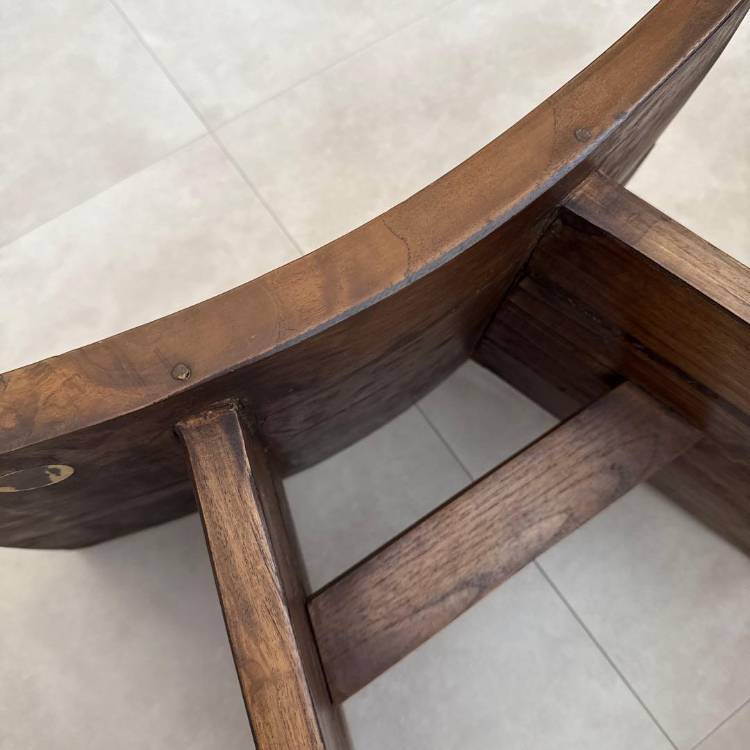 アンティーク木製スツール