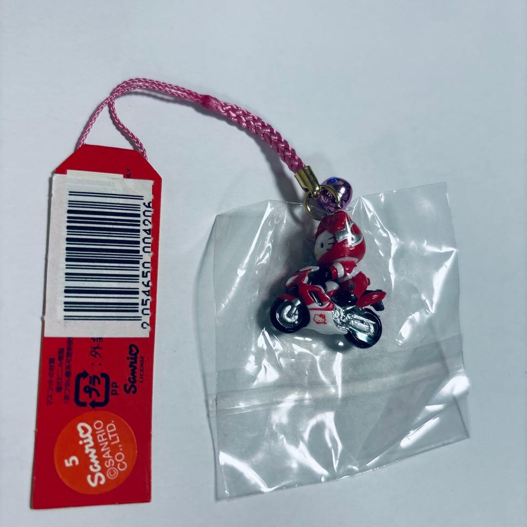 ハローキティ　根付　サーキット限定　バイク　赤　サンリオ