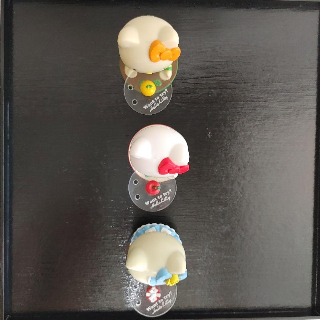 希少 キティ フィギュア アクセサリートレイ レトロ 3個セット KITTY