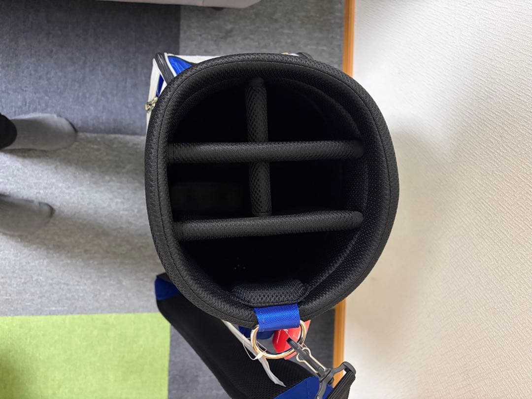 BRIDGESTONE ゴルフキャディバッグ ホワイト/ブルー