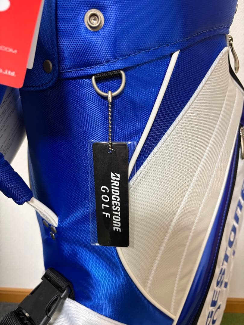 BRIDGESTONE ゴルフキャディバッグ ホワイト/ブルー