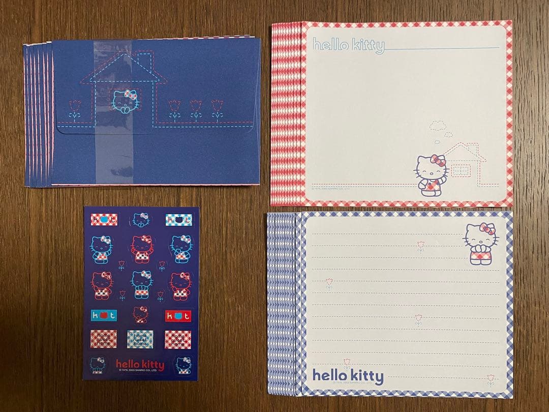 レア♡サンリオ♡キティ 海外限定 チェック レターセット 2003年