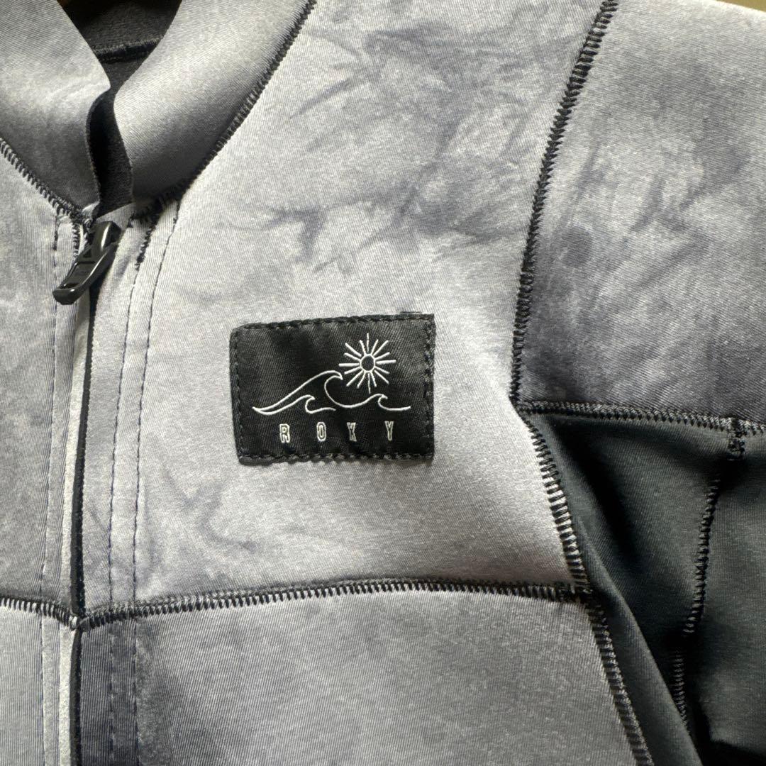 roxy フルジップ長袖ウェットスーツ グレー・ブラック