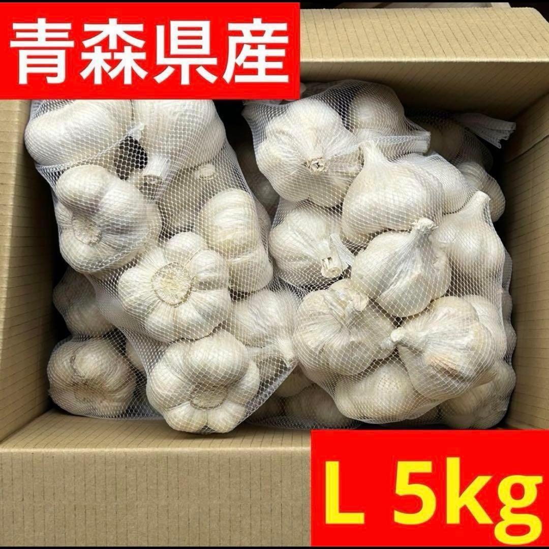 【お買い得セール】青森県 福地ホワイト にんにく L 5kg 　黒にんにく加工