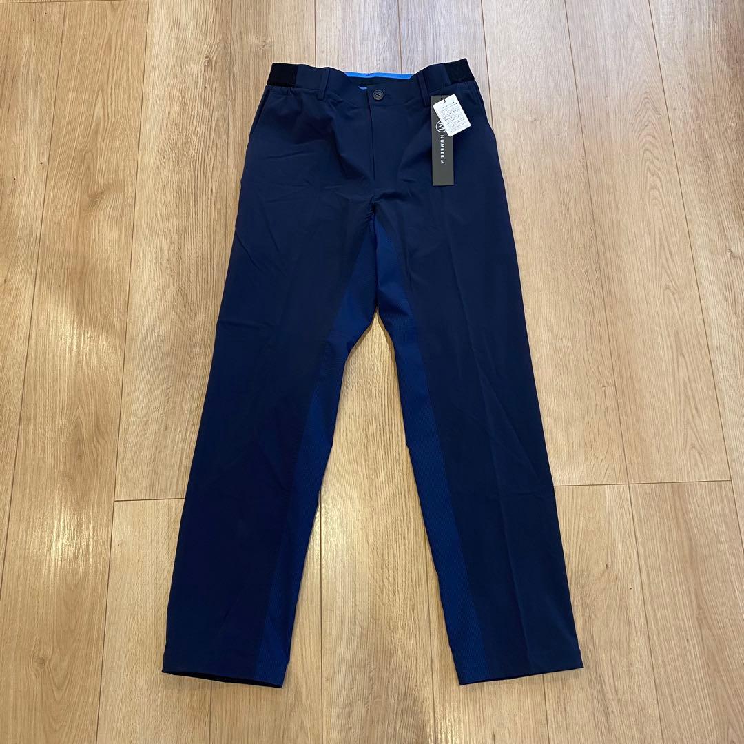 【新品未使用】NUMBER M ネイビー 夏用ゴルフパンツ サイズ46