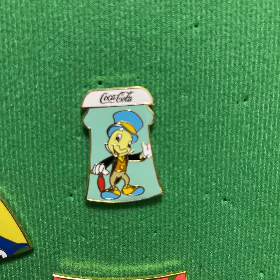 コカ・コーラ ピノキオ ボトル型　ピンズ4個セット LE100