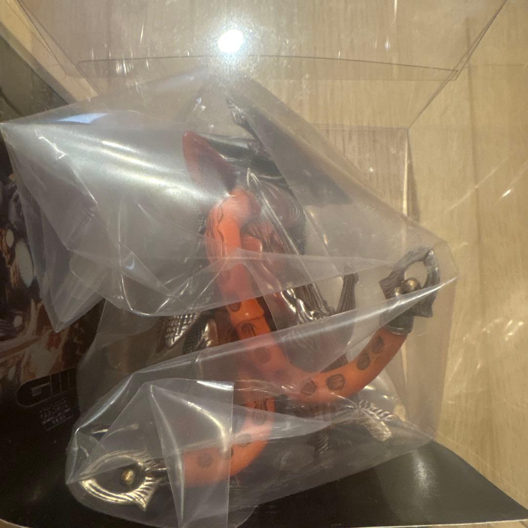 シカルナ工房 CUBE イリス ソフビ フィギュア ガメラ3 邪神 覚醒オレンジ