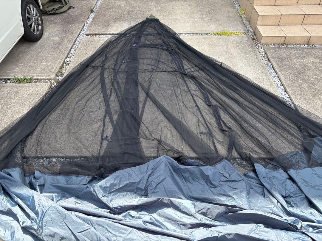 QUICK CAMP TCワンポールテント　インナーテント＆グランドシート付き