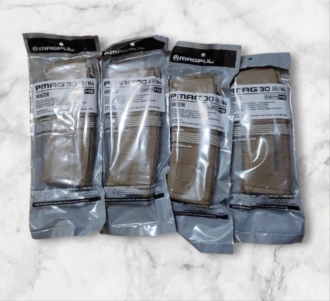 新品未使用 MAGPUL PMAG 30 AR/M4 GEN M3 4個セット