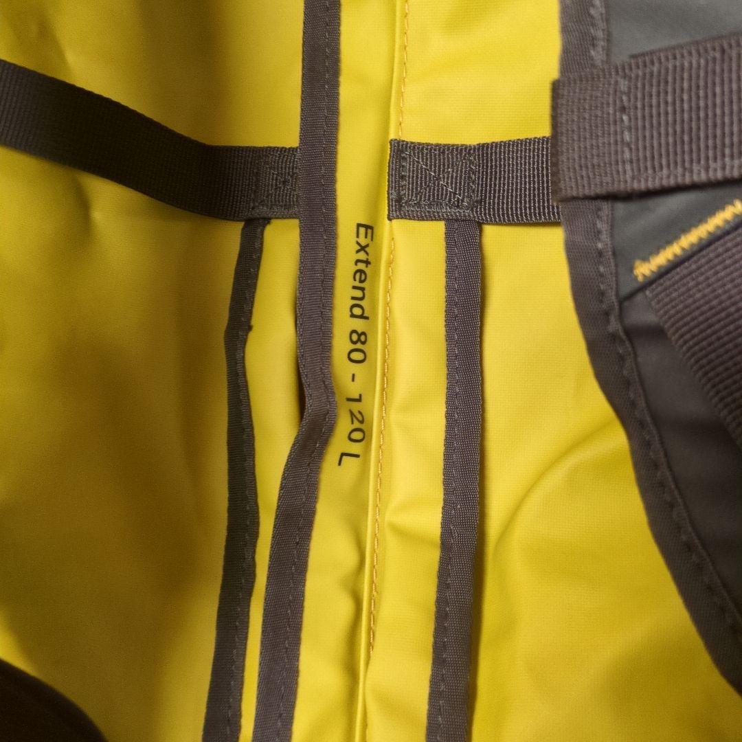 デカトロン FORCLAZ リュック ダッフルバッグ 80L-120L イエロー