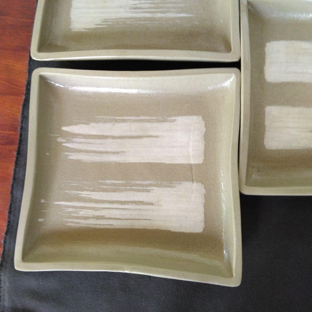 角皿　赤膚焼　正人