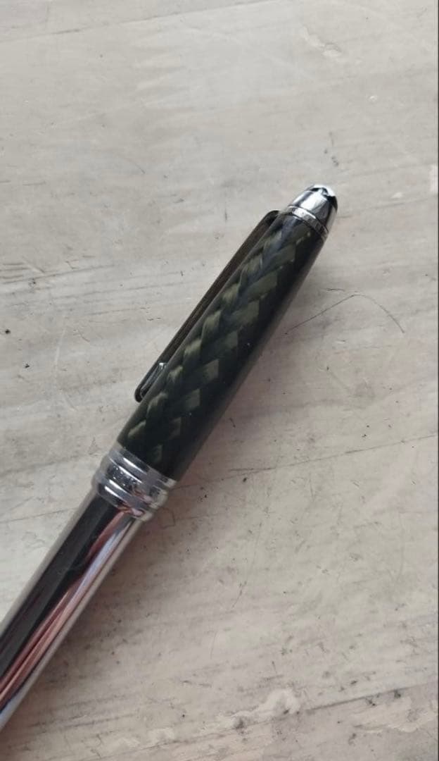 レア　モンブラン ソリテール カーボン スチール ボールペン 　ローラーボール