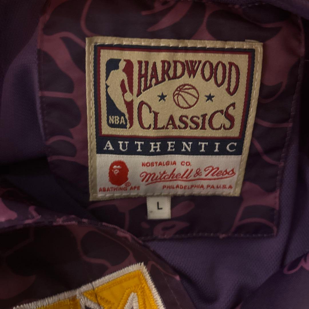 Mitchell & Ness bape Lakers ジャケット