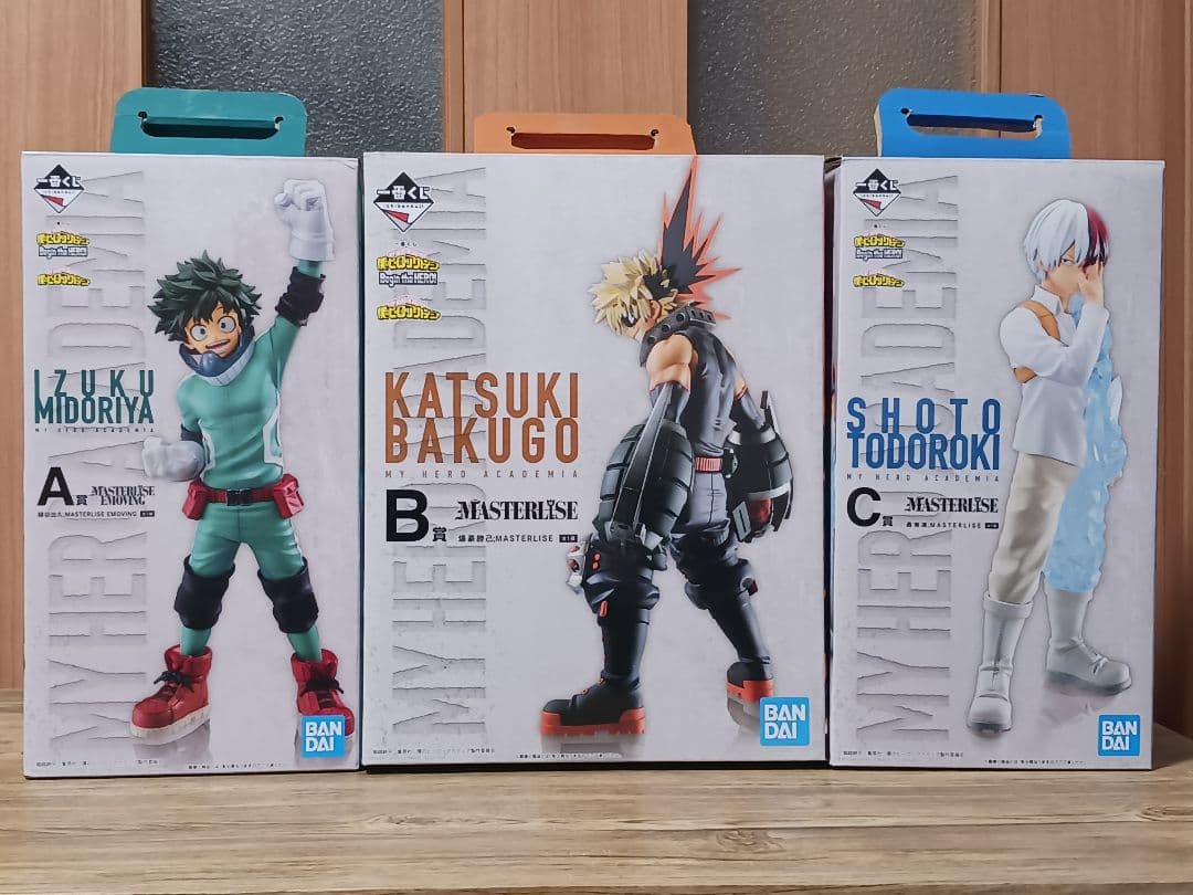 ヒロアカ　フィギュア　一番くじ　Begin the HERO　3体セット　開封品