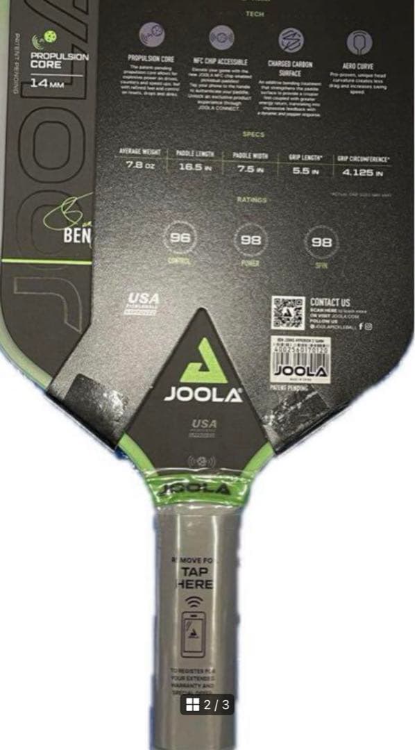 [本物]JOOLA HYPERION 3 BEN JOHNS ピックルボール