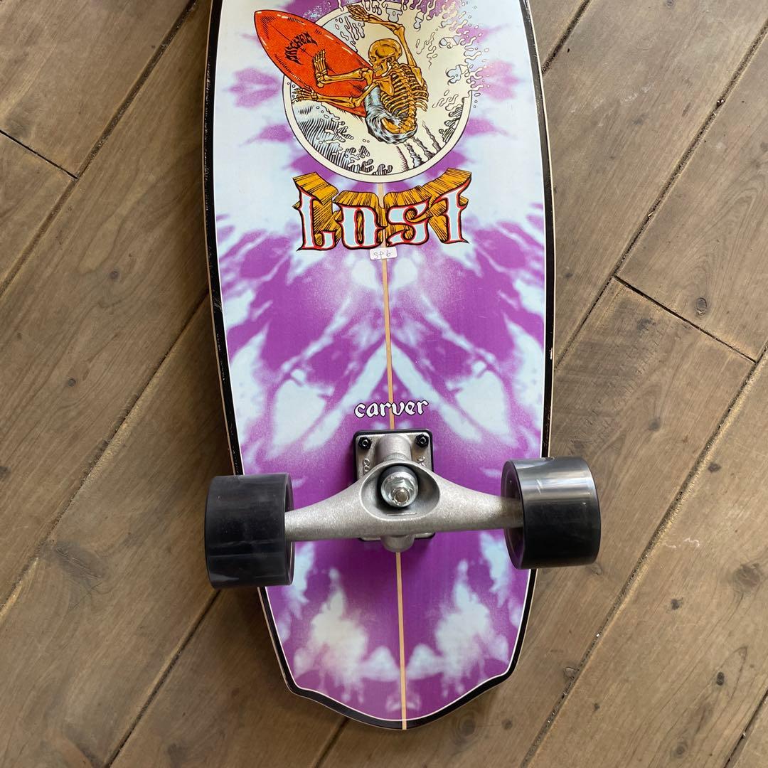 LOST carver タイダイ柄 スケートボード　コンプリート