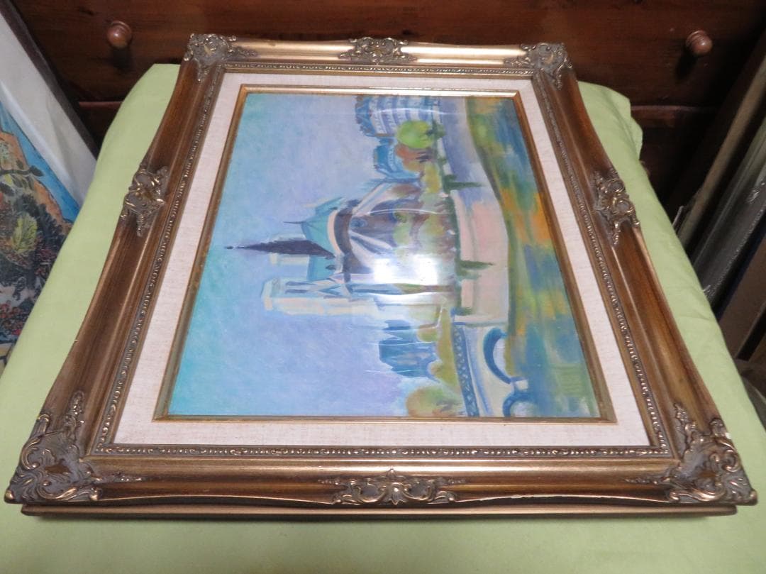 田中繁吉　「ノートルダム」　油彩F6号　創元会理事長 　日展参与