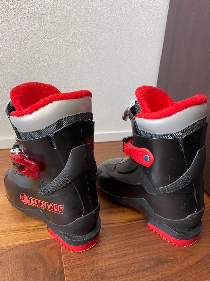 KAZAMA スキー板　96㎝　ブーツ19㎝ ストック75㎝　収納ベルト