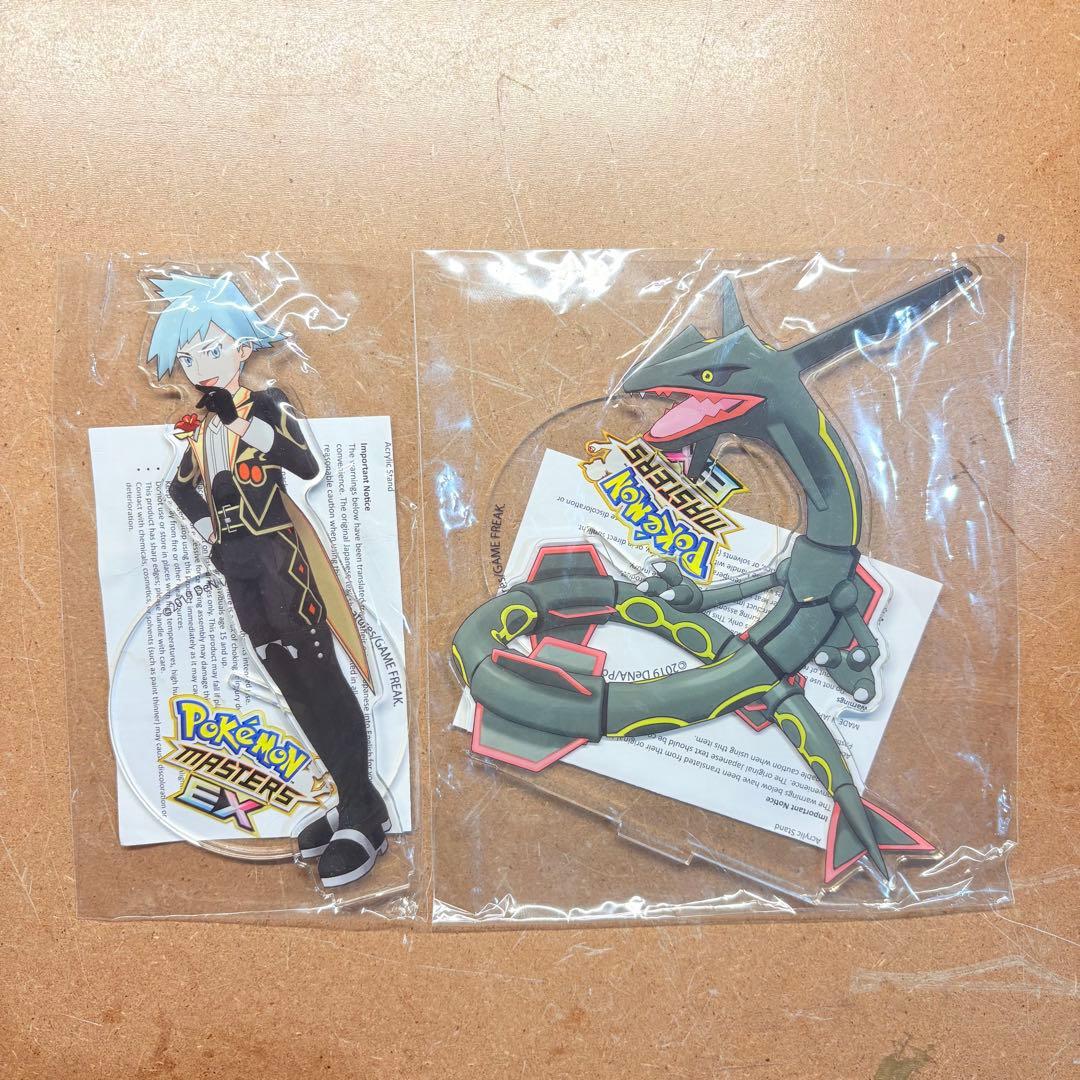 ダイゴ & 黒いレックウザ 限定アクリルスタンド　ポケモンマスターズEX 非売品
