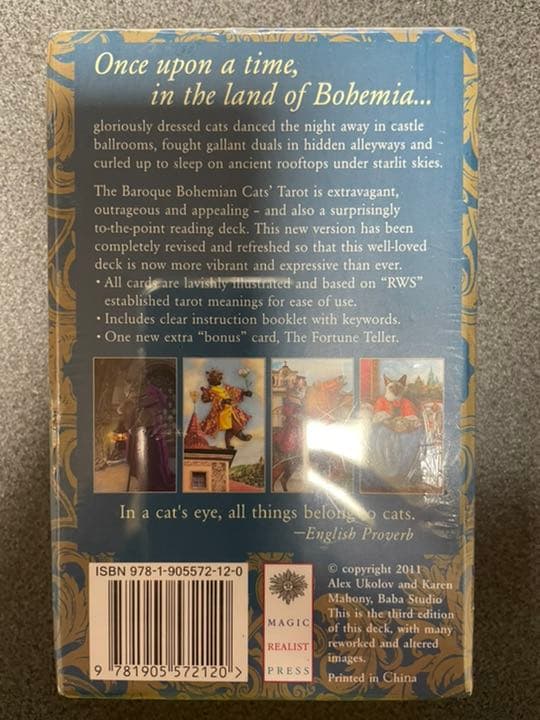 新品未開封 絶版 レア バロック・ボヘミアン・キャッツ・タロット　タロットカード