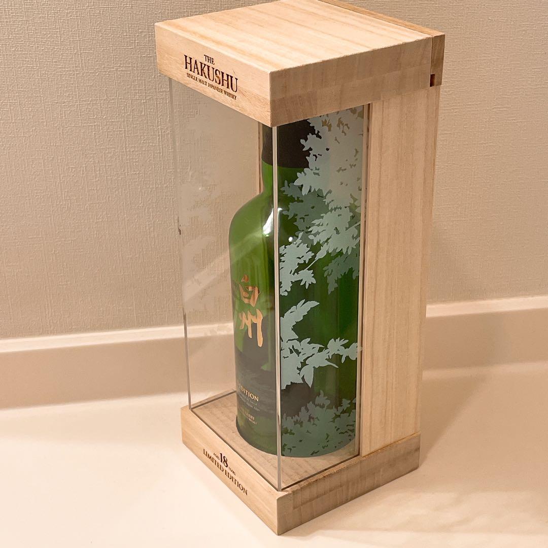 カ*マ様 白州 18年 空瓶　限定版　木製ケース付き