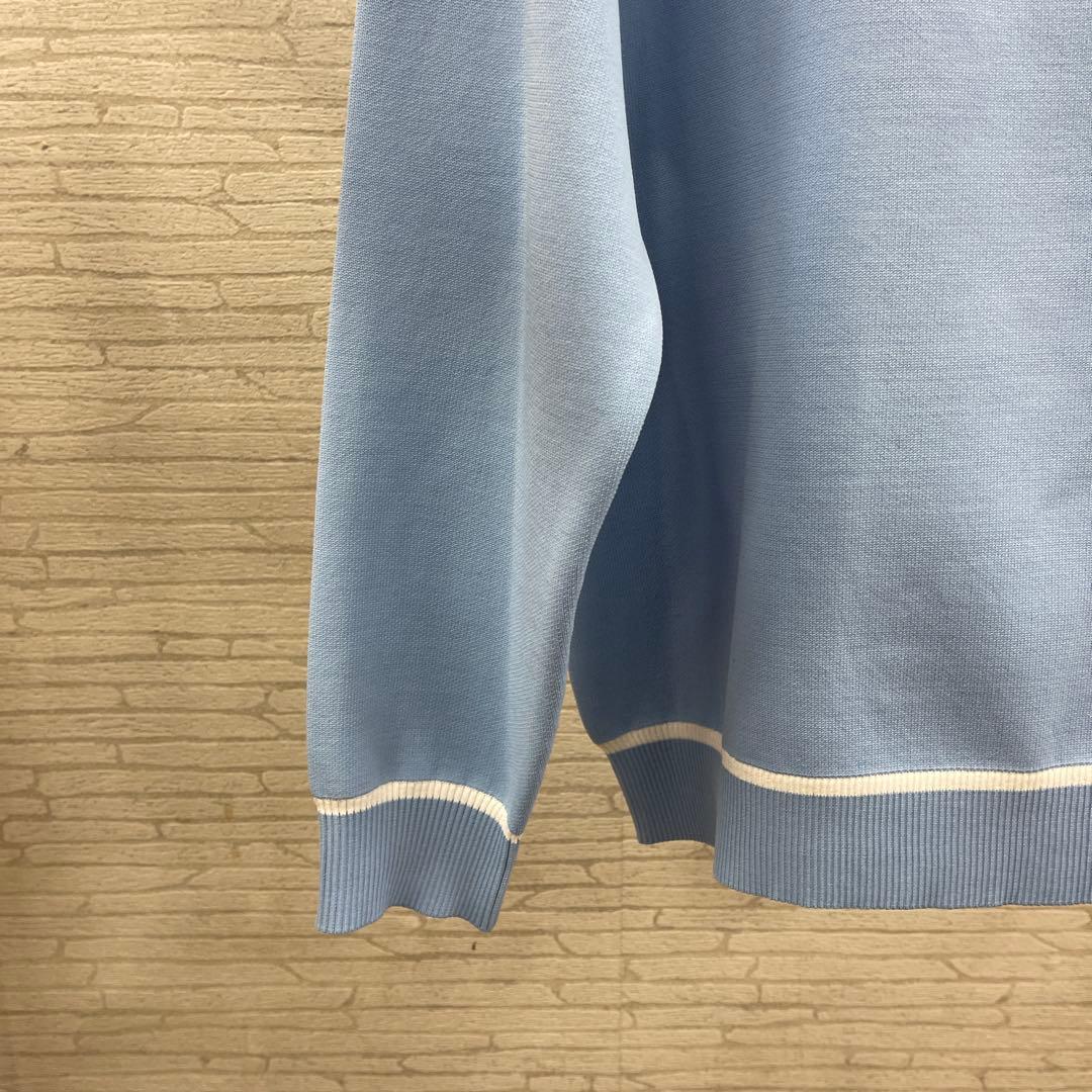 PICONE ピサの斜塔刺繍セーター 水色