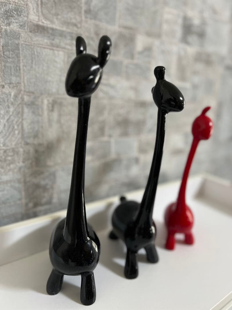 キリン　飾り　インテリア　3個セット