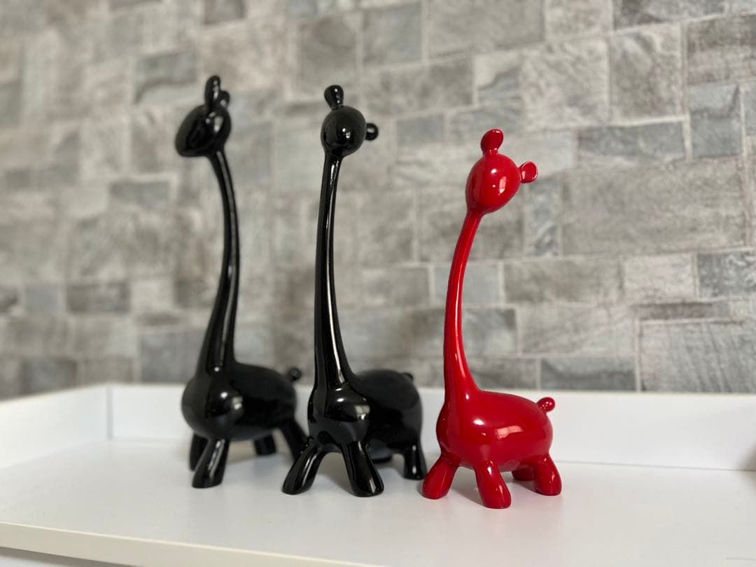 キリン　飾り　インテリア　3個セット