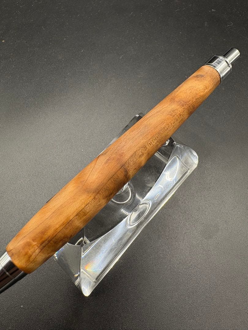 522極上　屋久杉　金蘭杢　木軸シャーペン　ボールペン