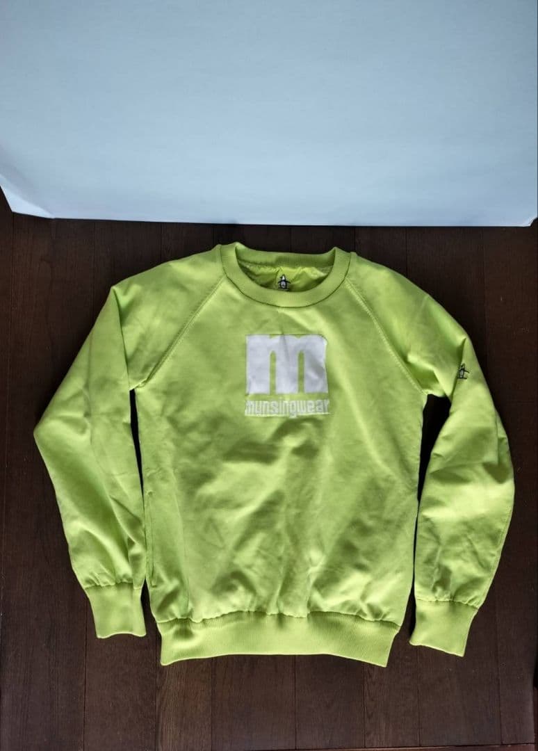 munsingwear クルーネック 冬用 防寒用 ライムグリーン レディスМ