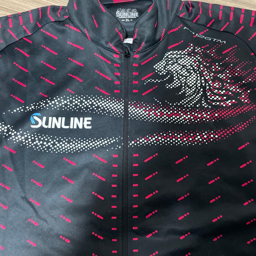 サンライン スペシャリスト フルジップアップシャツ ブラック 3L