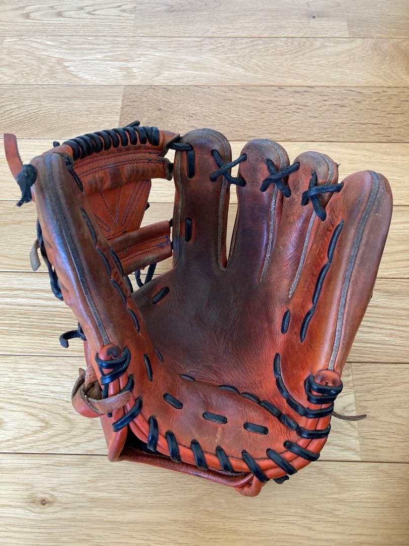 ハタケヤマ 軟式グローブ オレンジ