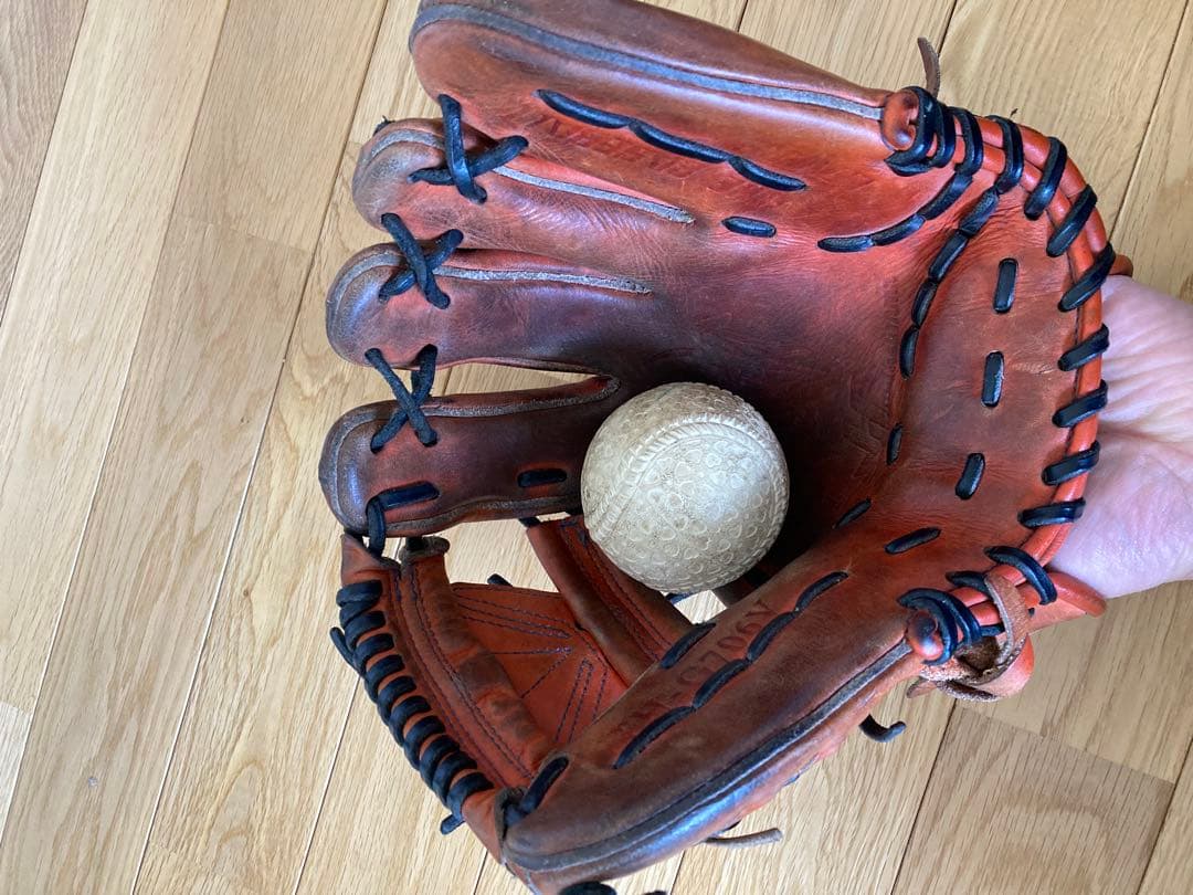 ハタケヤマ 軟式グローブ オレンジ