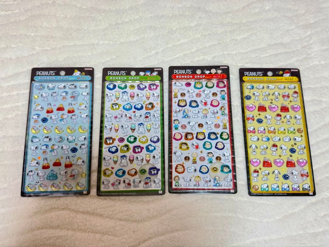 ボンボンドロップシールミニ ディズニー スヌーピー コンプリート正規品 12種