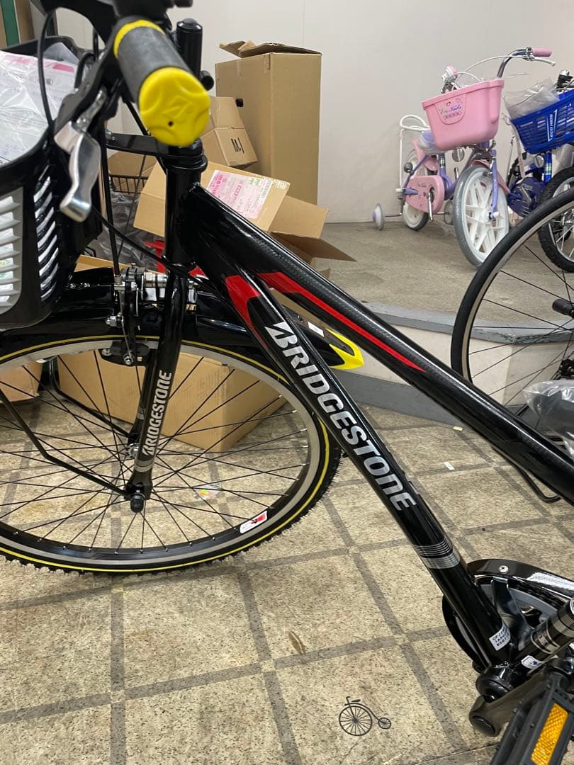 新品　未使用　ブリヂストン 子供用自転車 ブラック バスケット付き　26インチ