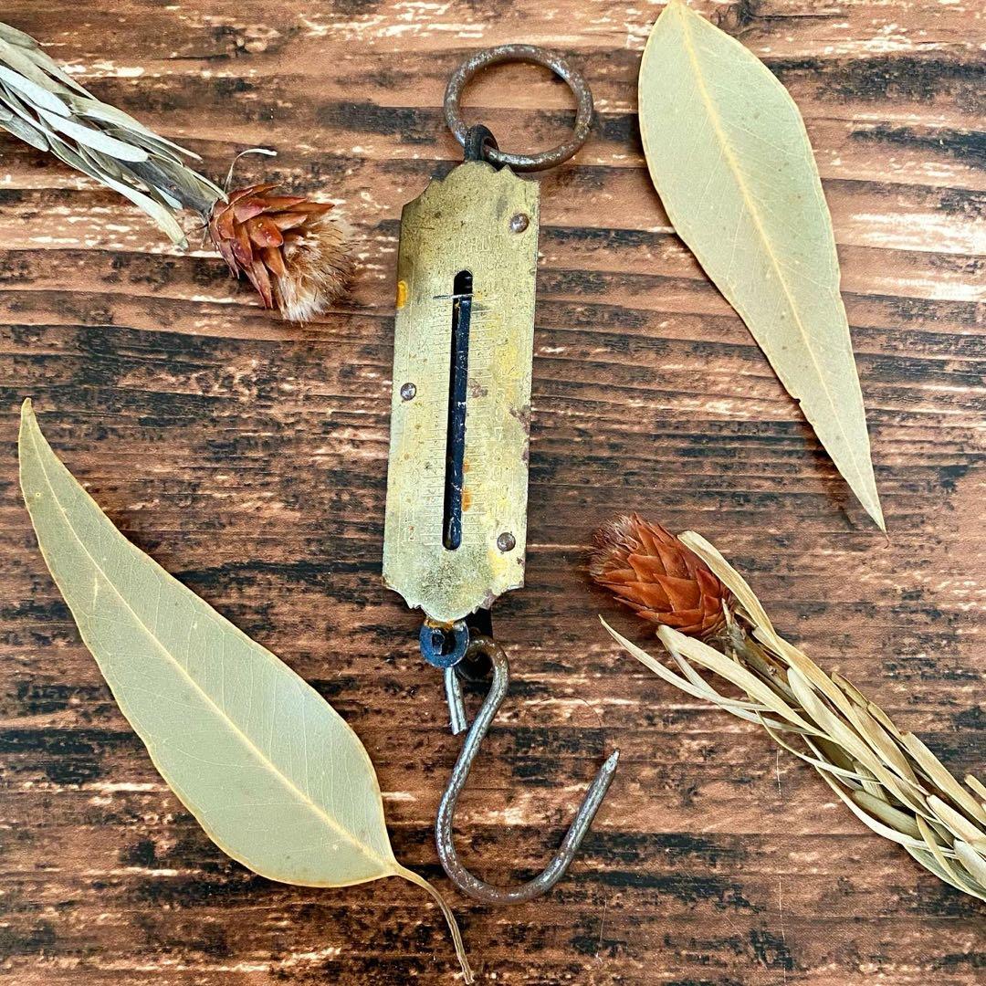 1900年代の貴族の狩猟用携帯重さ測定器【フランスアンティーク】