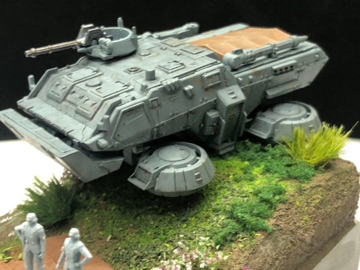 森の湖　ガンダム  ジオラマ ホバートラック塗装済完成品