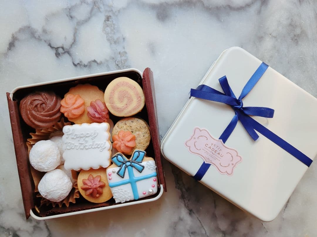 メッセージクッキー缶