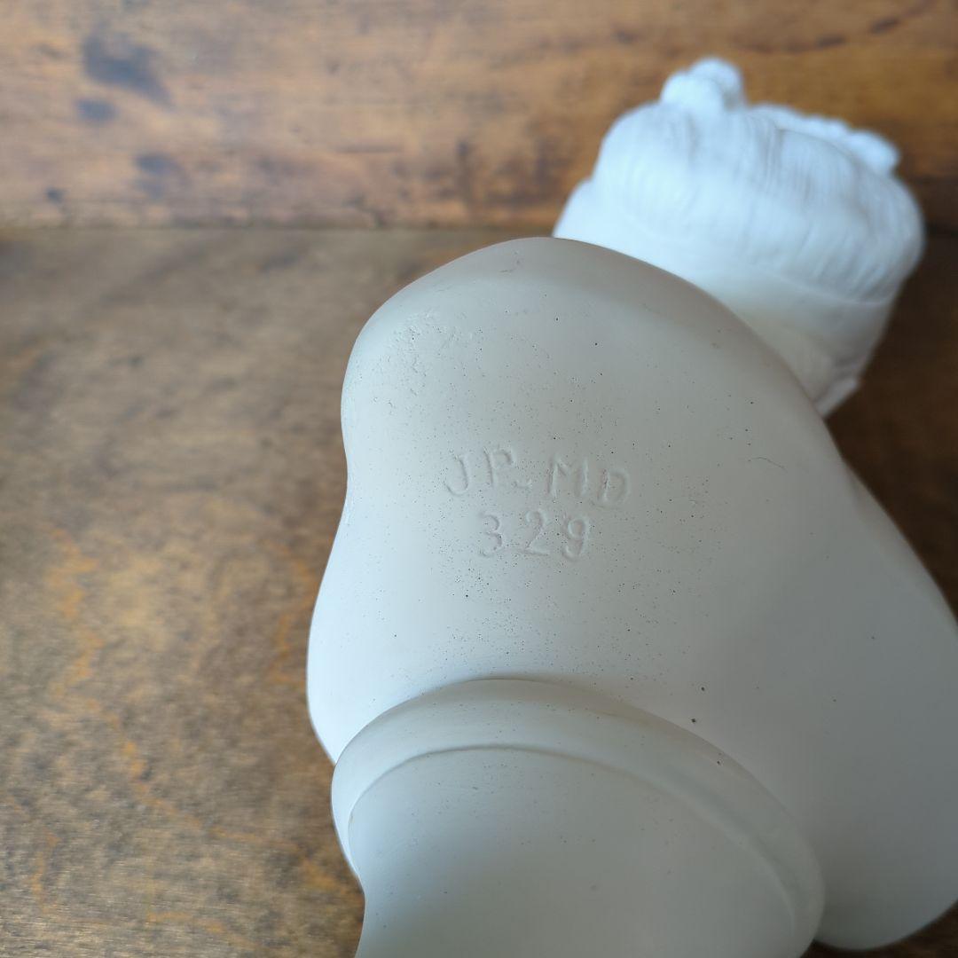 胸像 少女 石膏 フランス製 ヴィンテージ