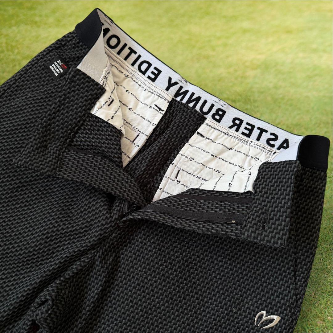 人気デザイン　マスターバニー　パンツ　S〜M相当　総柄　黒　グレー　3