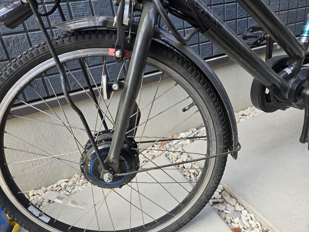 ジャンク品！bikke ブリヂストン　子供乗せ　電動自転車　ビッケ 3人乗り