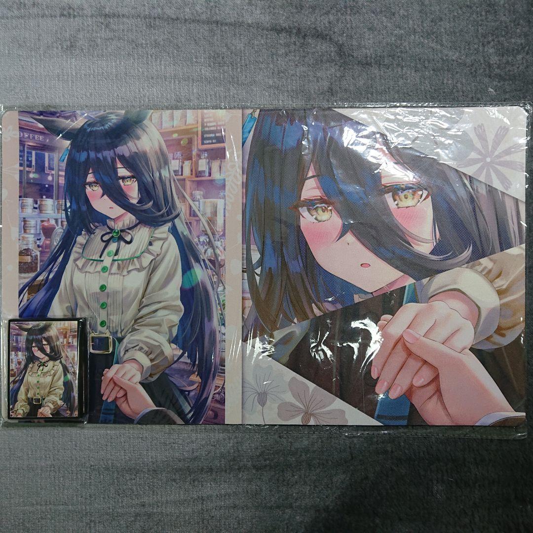 α2 ウマ娘 照れる&手を繋ぐ マンハッタンカフェ スリーブ&プレイマット