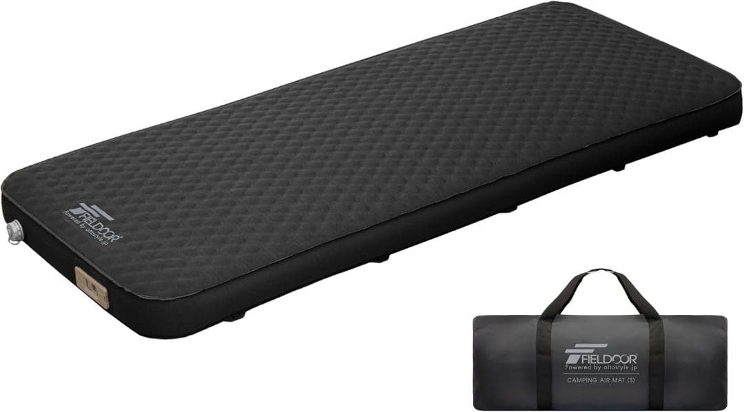 FIELDOOR インフレーターマット 10cm 電動ポンプ付き
