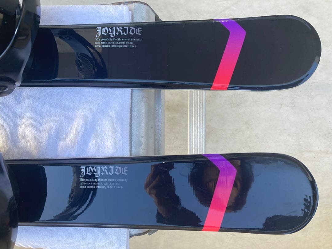 【美品】ショートスキー(ファン) スノーボードブーツ用　JOYRIDE 黒