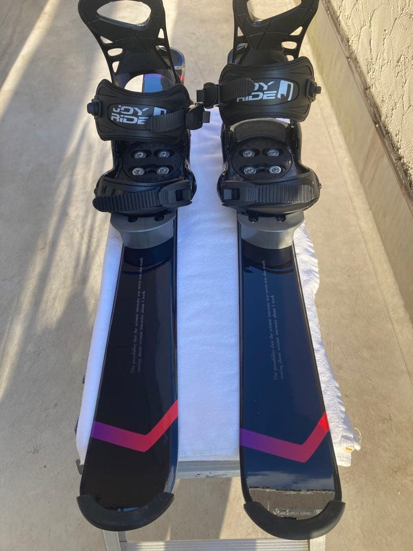 【美品】ショートスキー(ファン) スノーボードブーツ用　JOYRIDE 黒