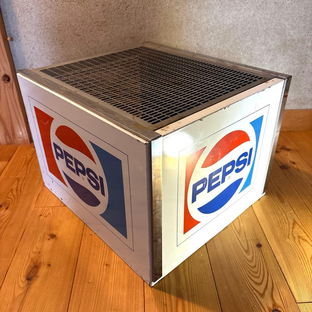 70’s ペプシコーラ　シェルフ　ボックス　USA ストアディスプレイ　看板