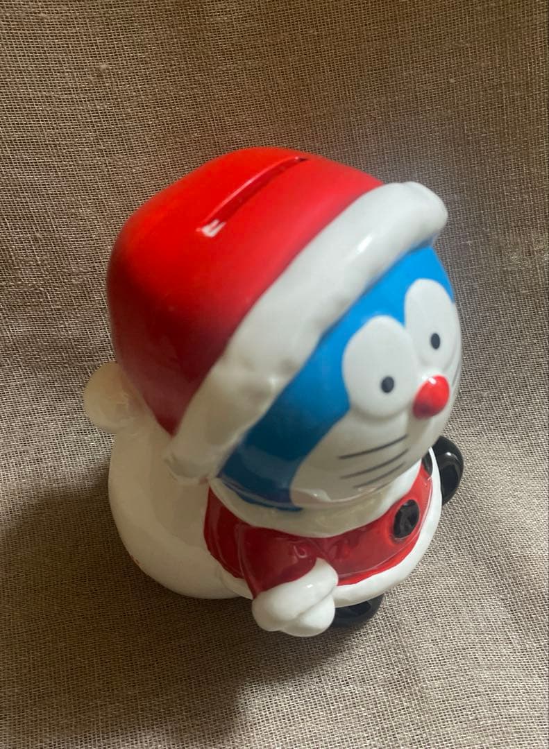 レア　レトロ　ドラえもん　サンタクロース　貯金箱　陶器製　昭和　当時物